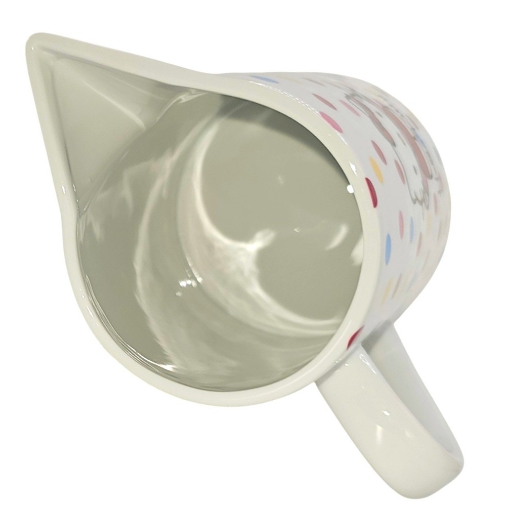 Hello Kitty Sanrio Ceramic Pitcher White Multi Color Polka Dot Character Jug - Picture 8 of 10